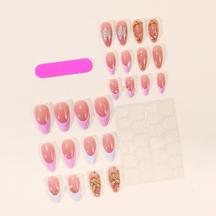 Luxury 3D Floral Nail Art Extensions Stornfield