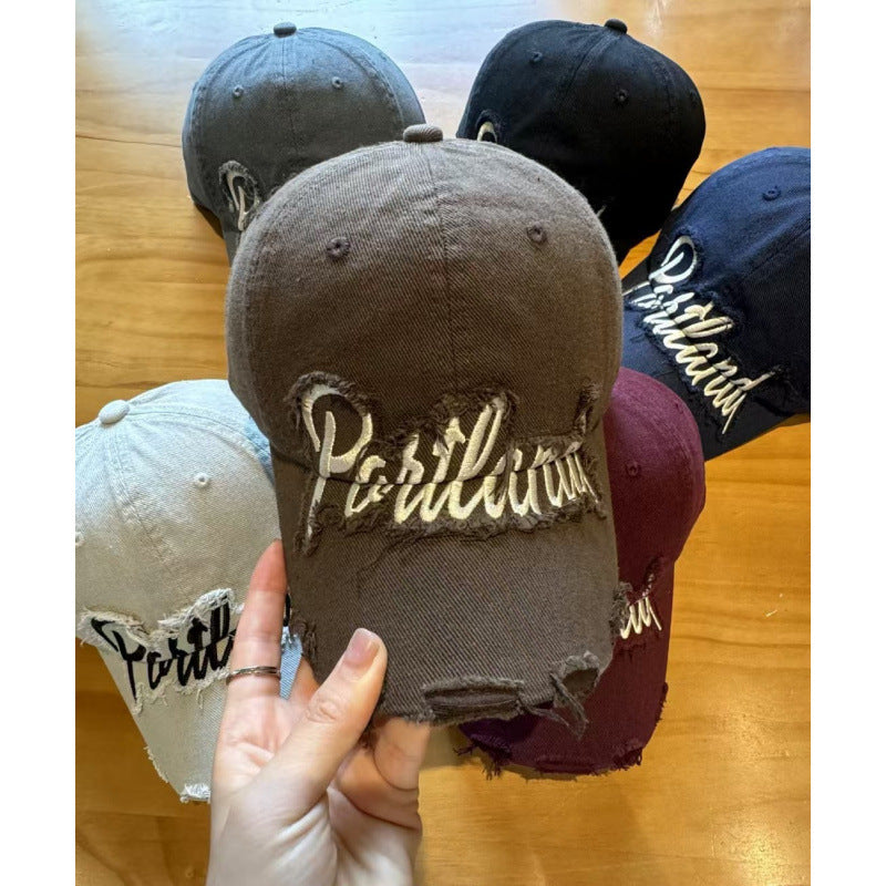 Unisex Distressed Cotton Baseball Cap Stornfield