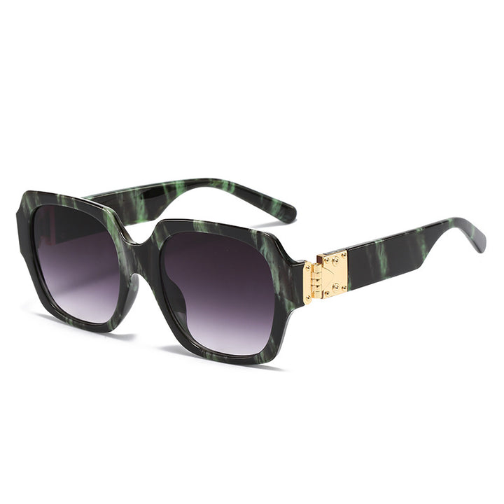 Women's fashionable oversized sunglasses with luxurious metal elements Stornfield