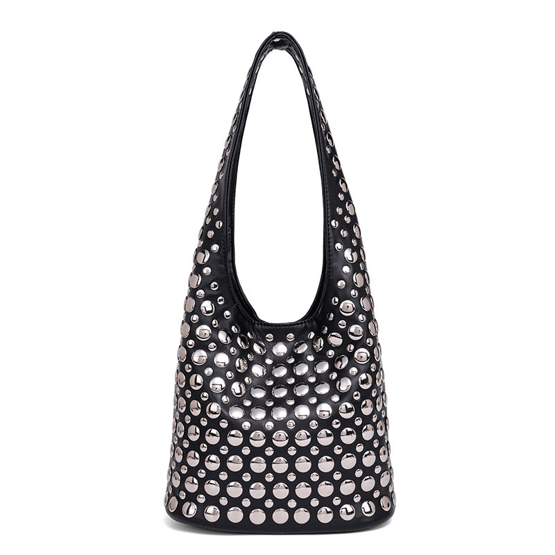 Studded Leather Shoulder Bag Stornfield
