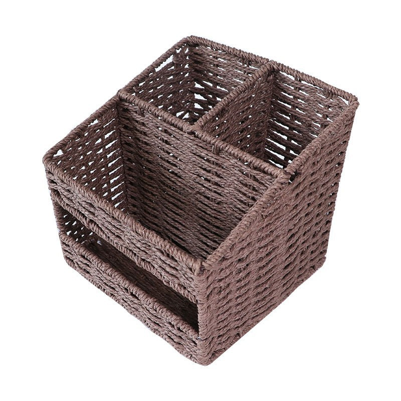 Ladies Storage Basket in Natural Woven Look Stornfield