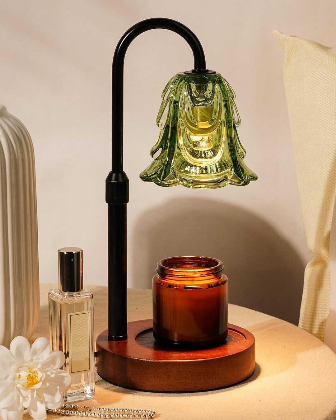 Vintage Glass Table Lamp