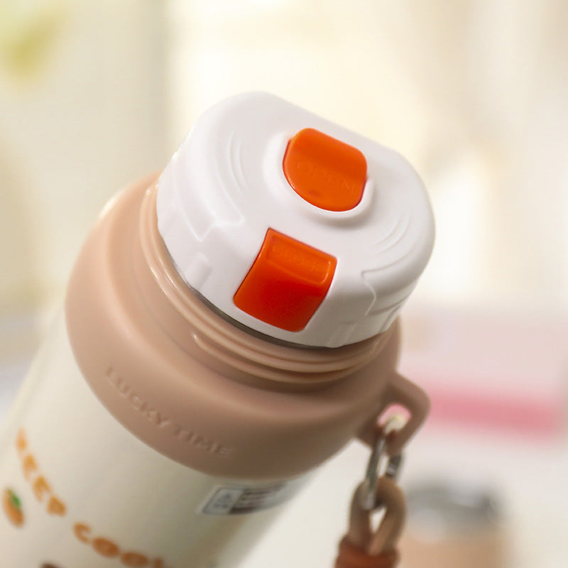 Women's Thermos Bottle in Playful Bear Design Stornfield