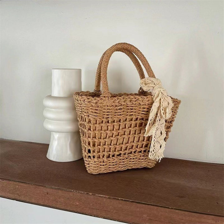 Handcrafted laundry basket bag Stornfield
