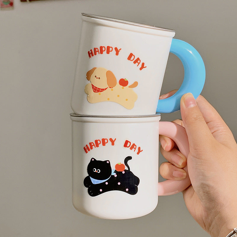 Insulated drinking cups with cheerful dog design Stornfield