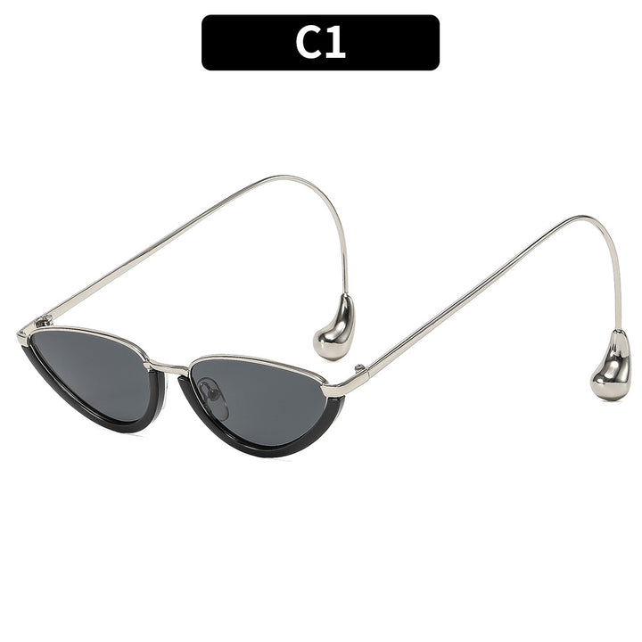 Sculptural Retro-Inspired Cat-Eye Sunglasses