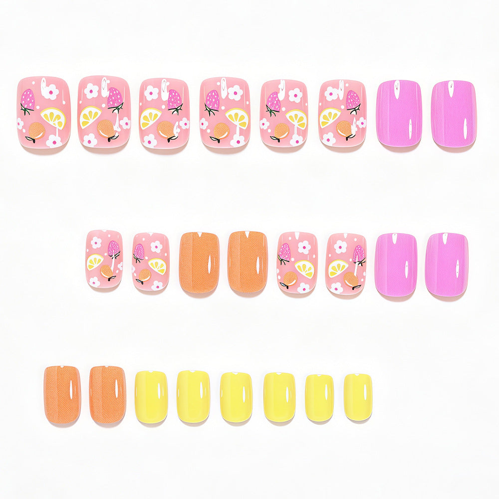Fruit-Inspired Press-On Nail Art Set Stornfield