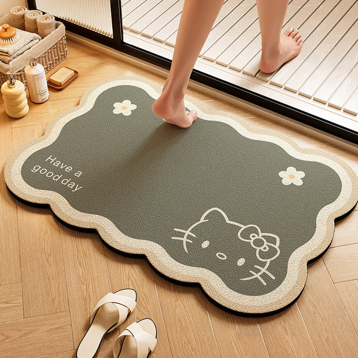 Playful Character-Shaped Bath Mat