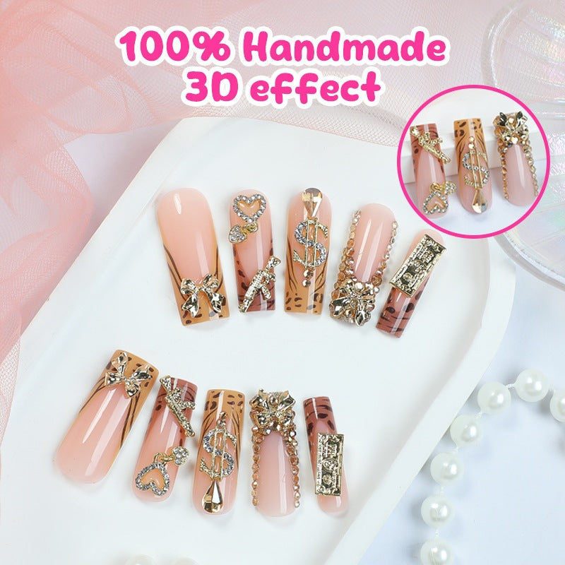 Nail art set with glamorous designs and 3D accents Stornfield