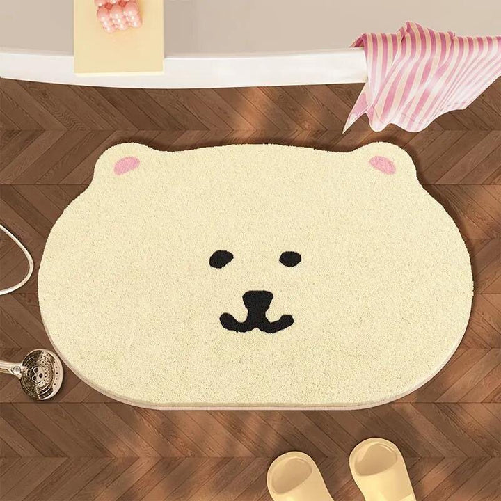 Playful Animal-Themed Bath Rug