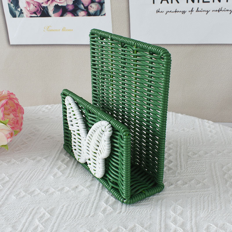 Decorative Butterfly Woven Storage Basket Stornfield
