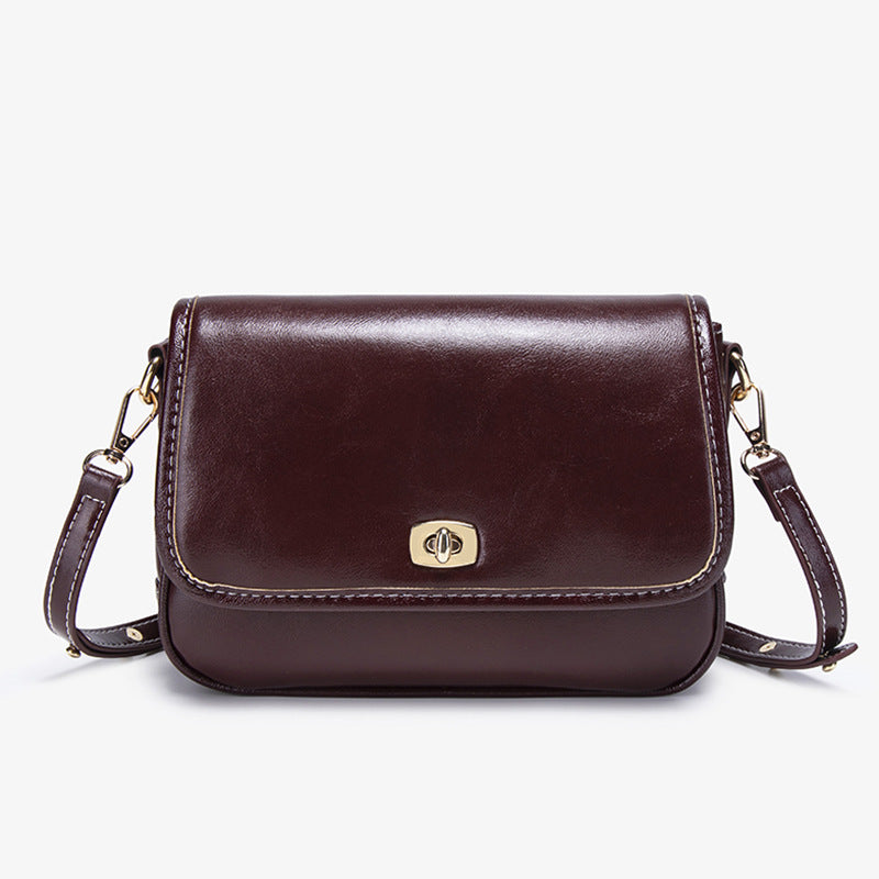 Stylish Faux Leather Crossbody Bag