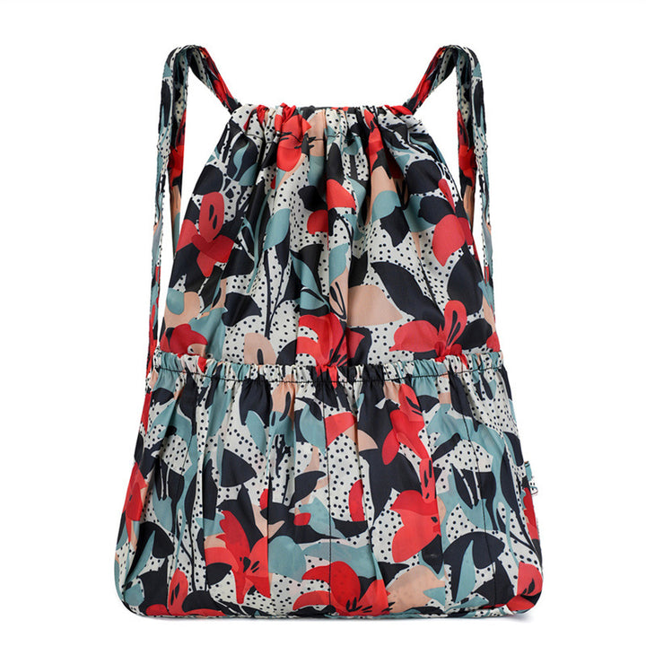 Floral Print Drawstring Backpack Stornfield