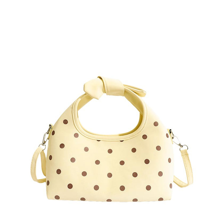 Charming Polka Dot Handheld Tote