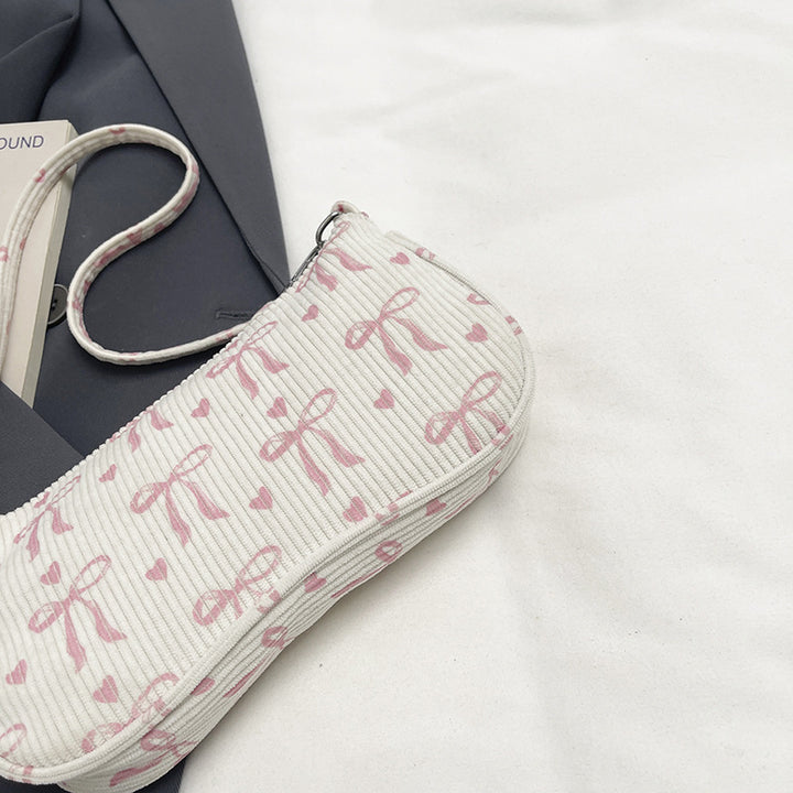 Cute Bow-Patterned Micro Crossbody Bag