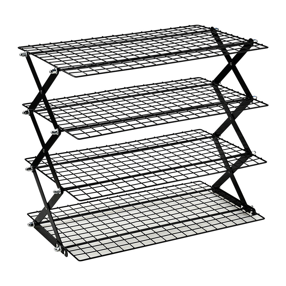 Foldable Kitchen Rack Made of Sturdy Metal Grid Stornfield