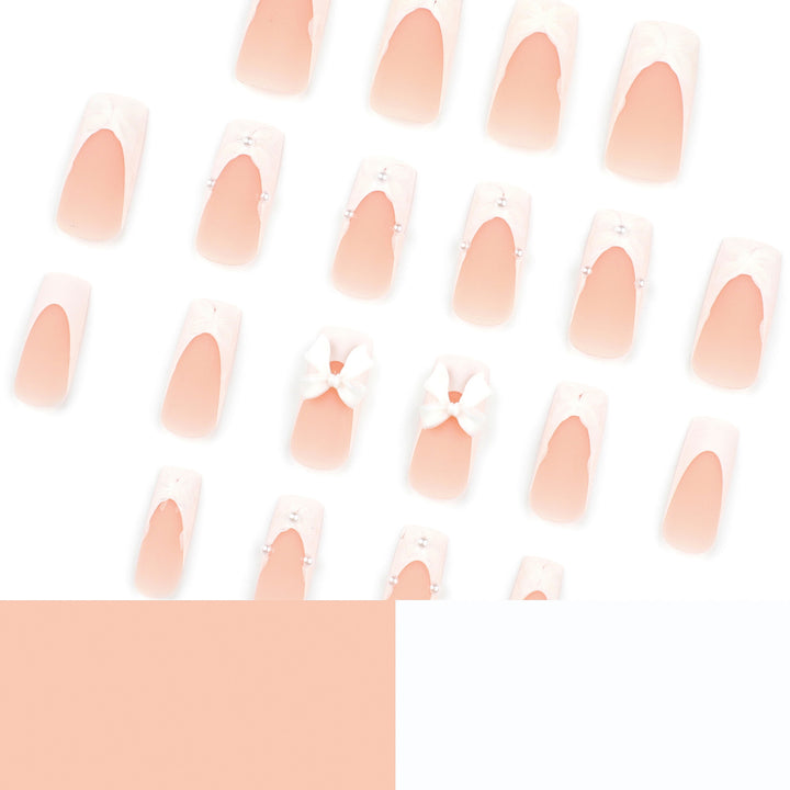 Artificial nail art with ribbon decoration Stornfield