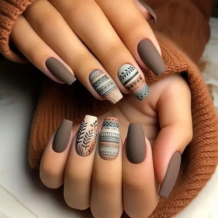 Geometric Pattern Nail Art Design Stornfield