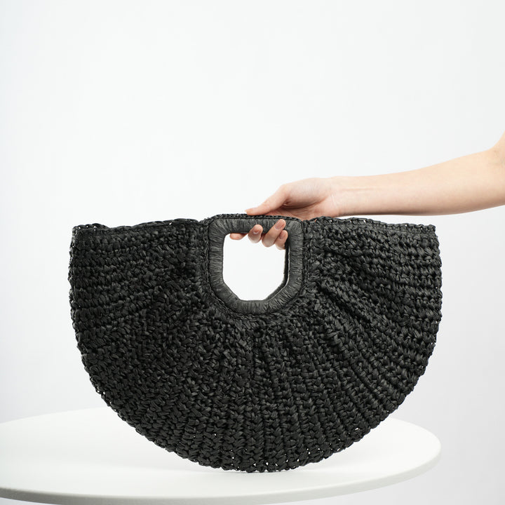 Handcrafted Ribbed Structure Beach Bag Stornfield