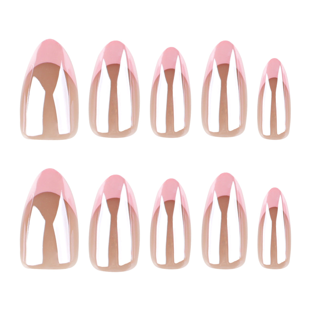 Artistic stiletto nails with gloss and transparency effects Stornfield