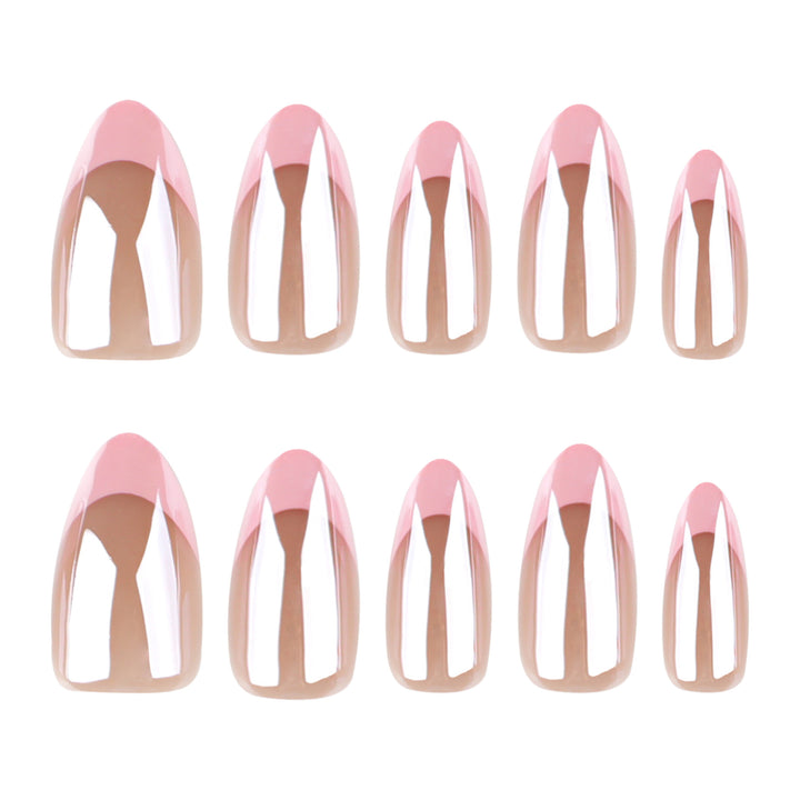 Artistic stiletto nails with gloss and transparency effects Stornfield