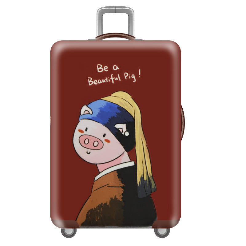 Women's Hard Shell Suitcase with Unique Illustration Design Stornfield