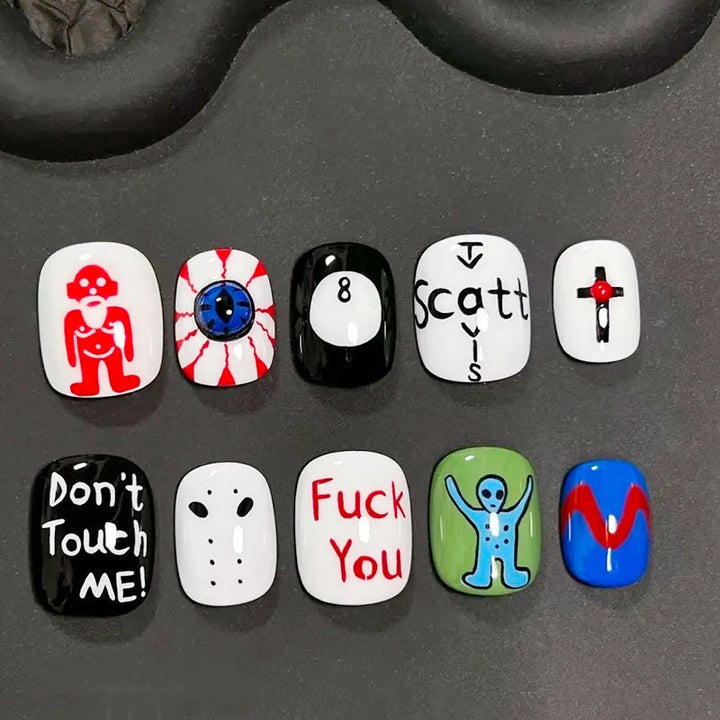 Playful Artistic Nail Art Design Set Stornfield