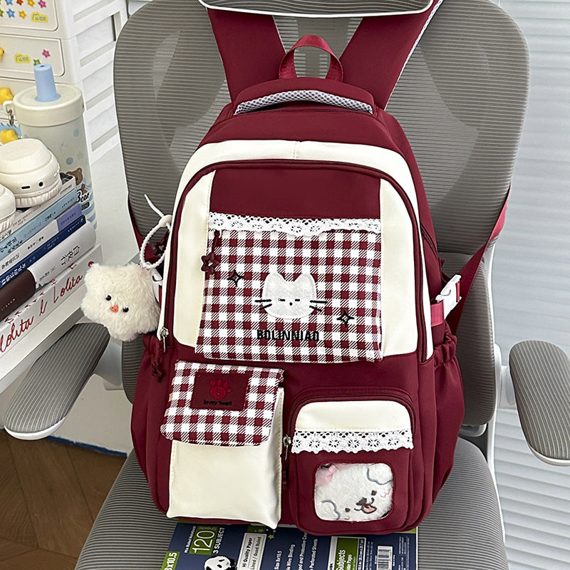 Cute Cartoon Cat-Themed Backpack Stornfield