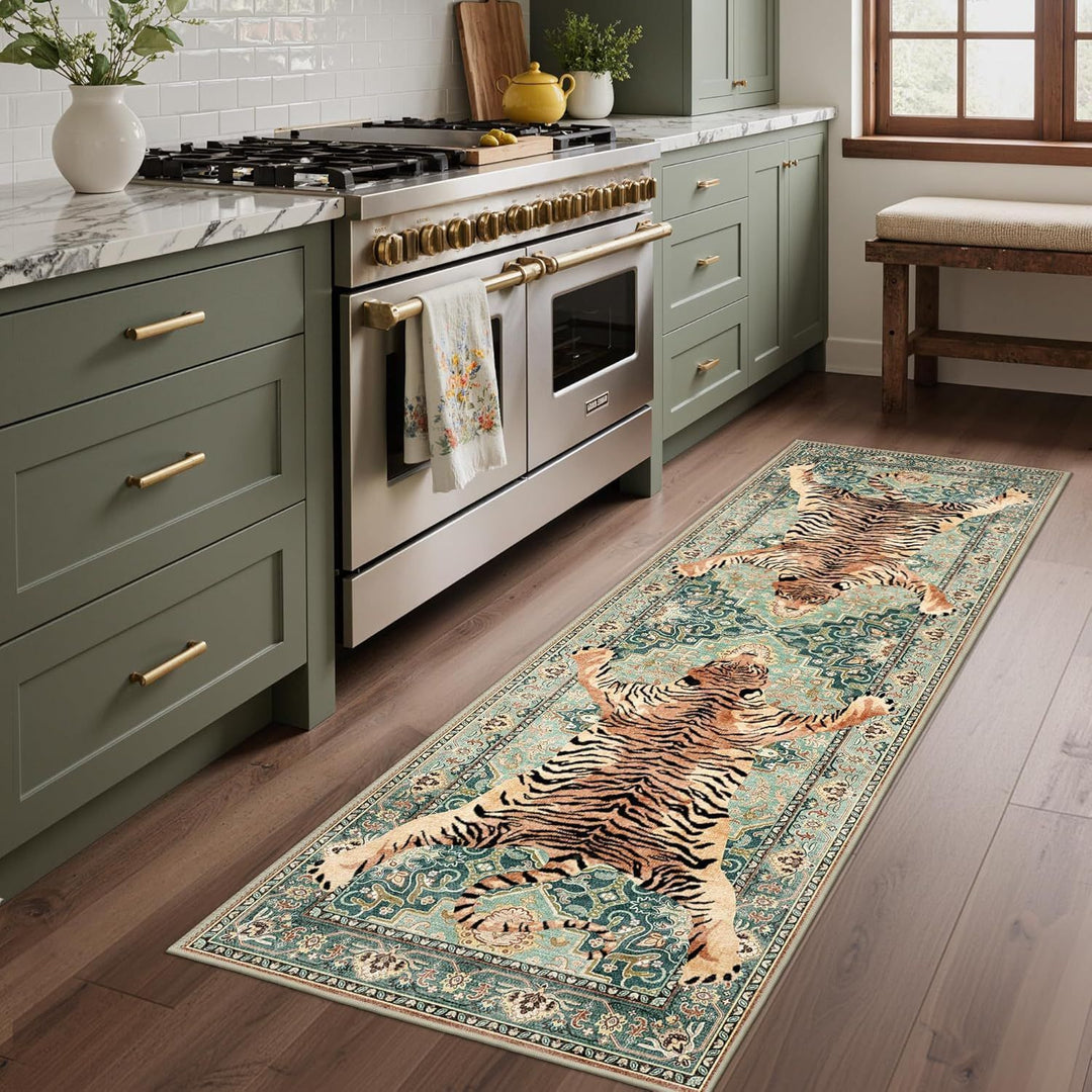 Stylish Leopard Print Runner Rug