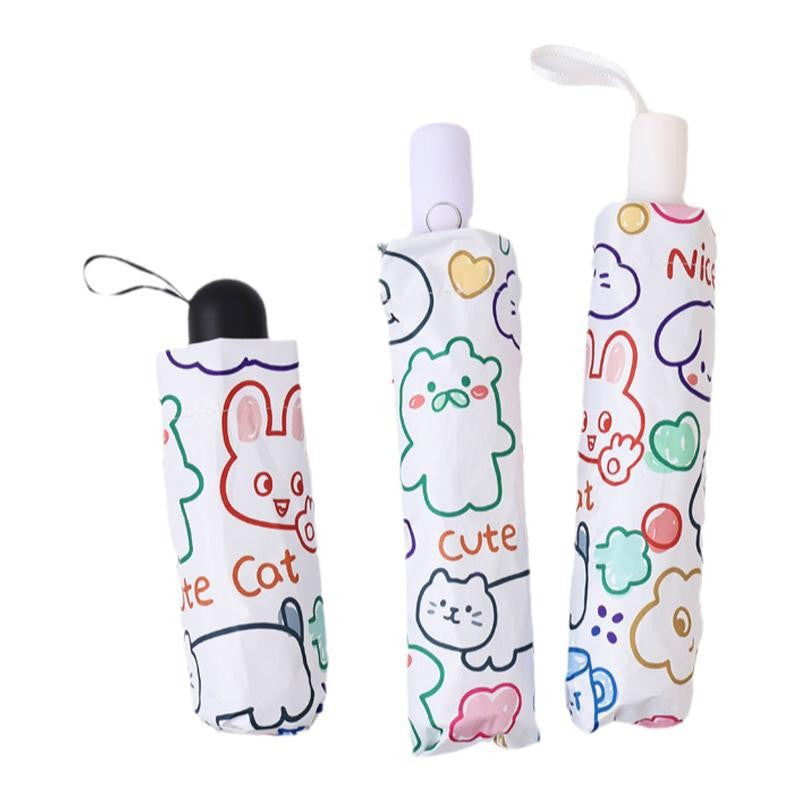 Women's Folding Umbrella with Creative Animal Design Stornfield