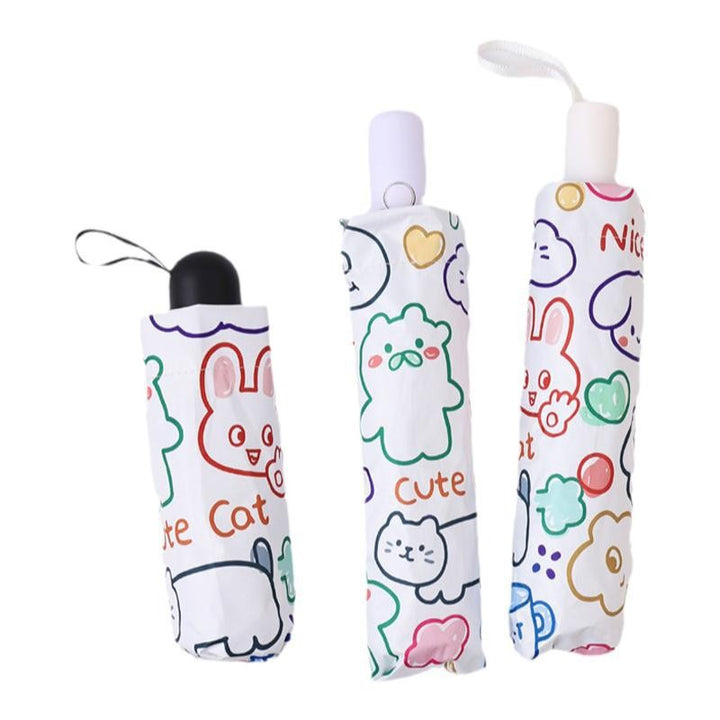 Women's Folding Umbrella with Creative Animal Design Stornfield