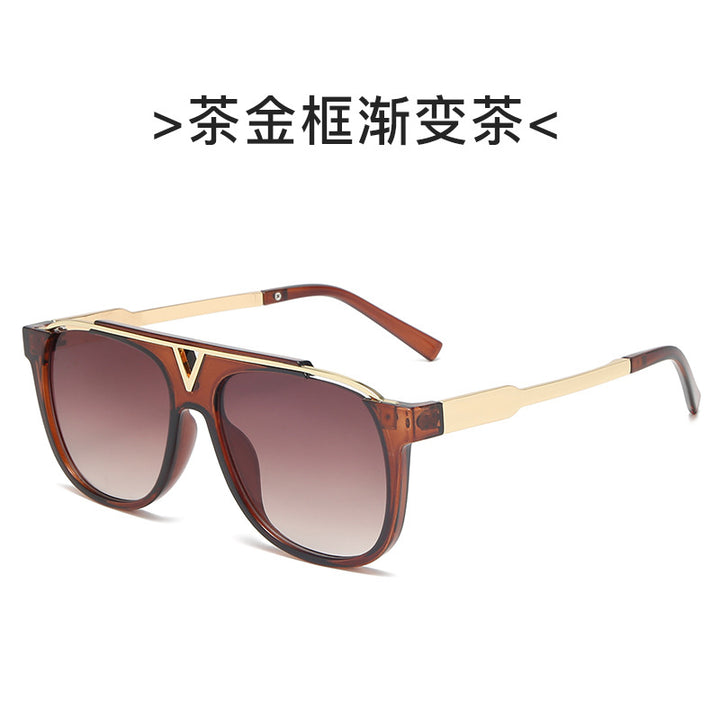 Women elegant oversized sunglasses with stylish transparent frame Stornfield