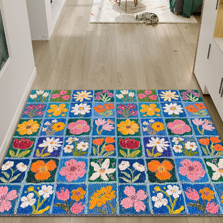 Colorful Floral Patchwork Area Rug Stornfield
