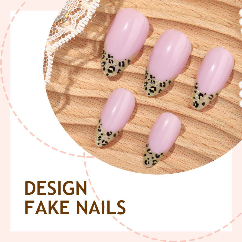 Artificial nail set with leopard pattern Stornfield