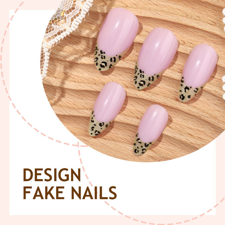 Artificial nail set with leopard pattern Stornfield