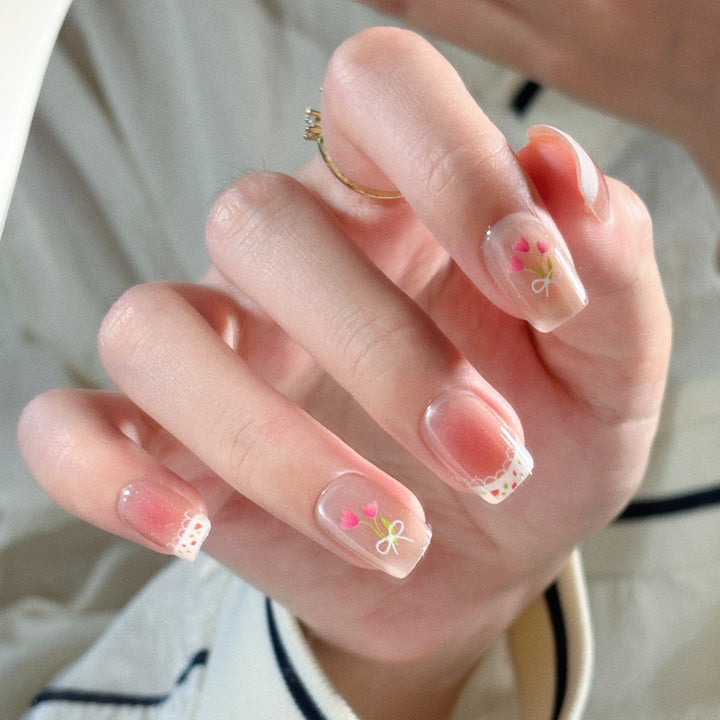 Artistic Press-On Nail Set with Unique Leopard Design Stornfield