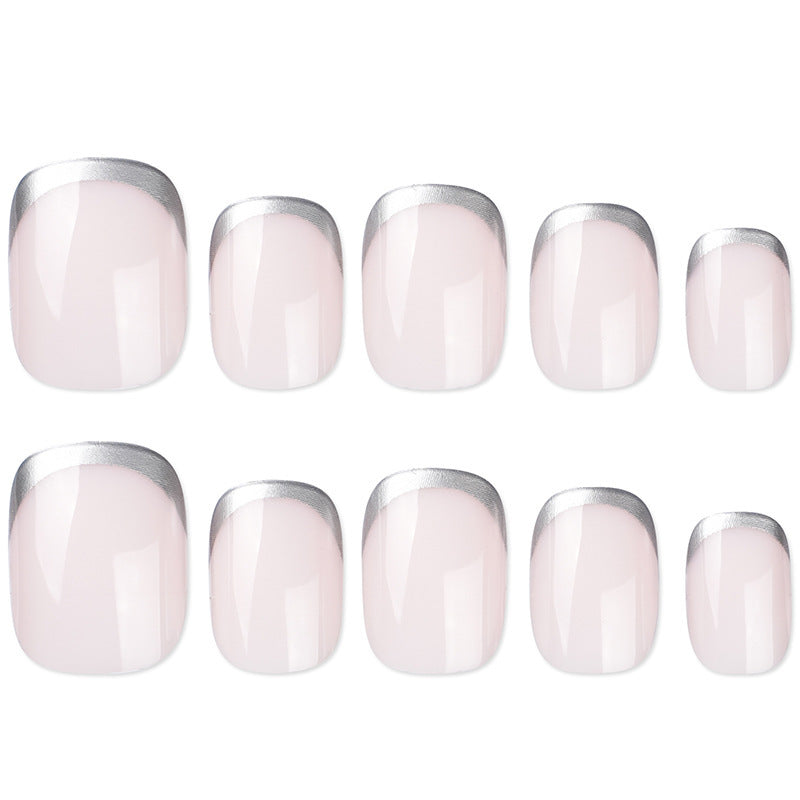 Artificial Nails in Natural French Tip Design Stornfield