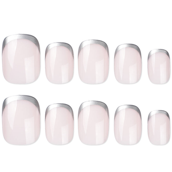 Artificial Nails in Natural French Tip Design Stornfield