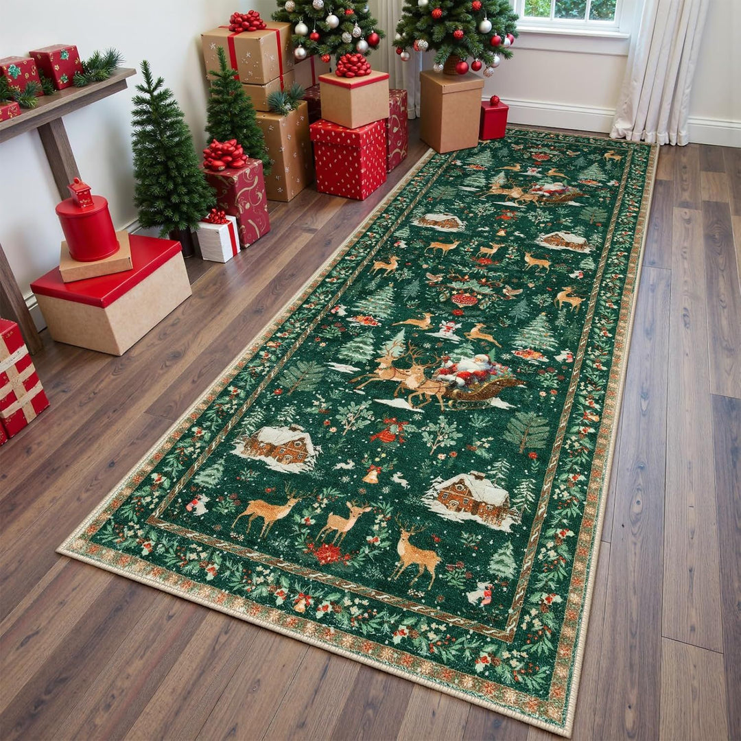 Festive Holiday Runner Rug