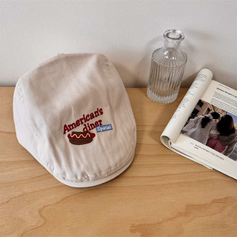 Men's Embroidered Casual Newsboy Cap Stornfield