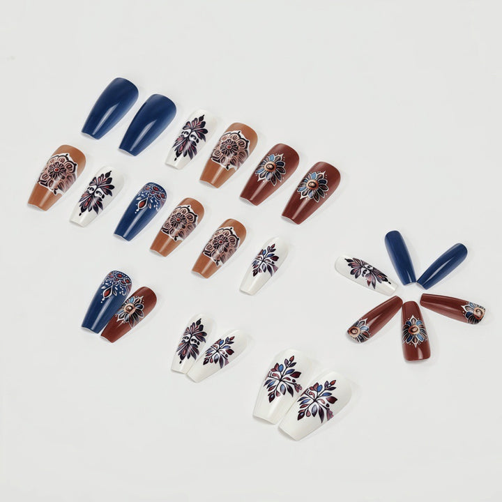 Artificial nails in elegant floral design Stornfield