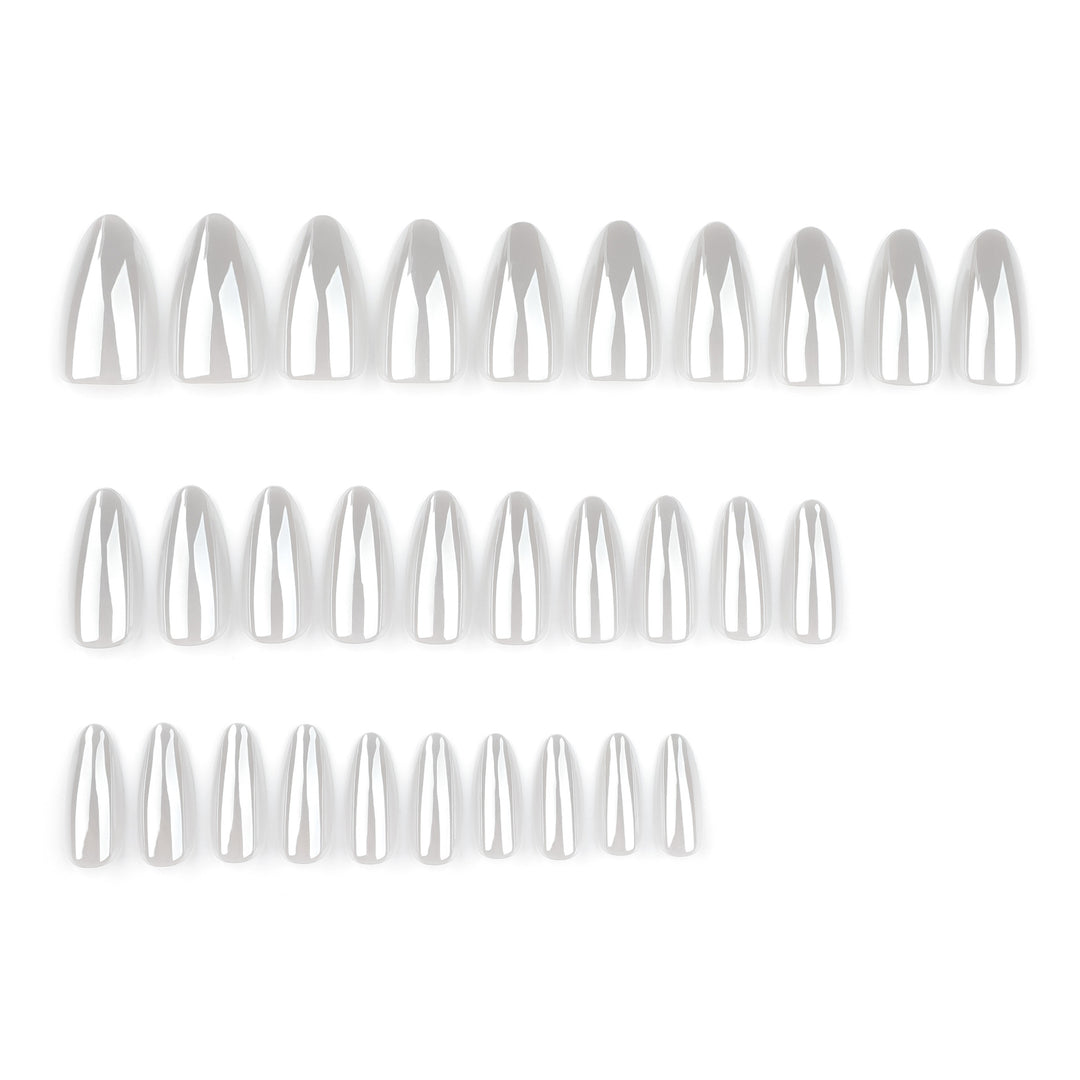 Artful stiletto nails with elegant shine details Stornfield