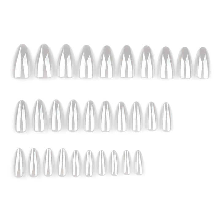 Artful stiletto nails with elegant shine details Stornfield