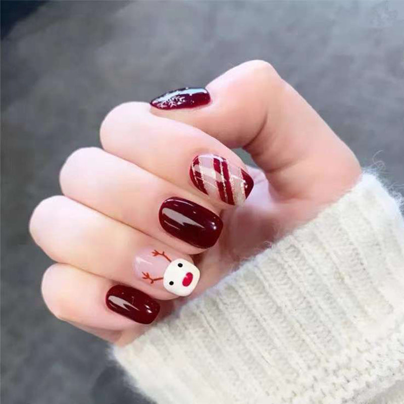 Fun Holiday-Themed Press-On Nail Set