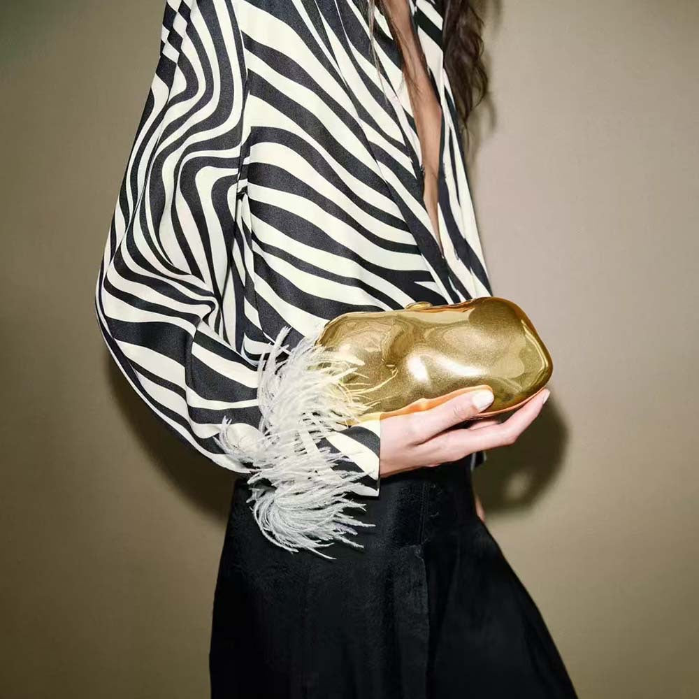 Artistic Leather Clutch