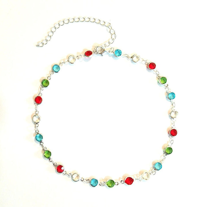 Colorful Gemstone Chain Necklace Stornfield
