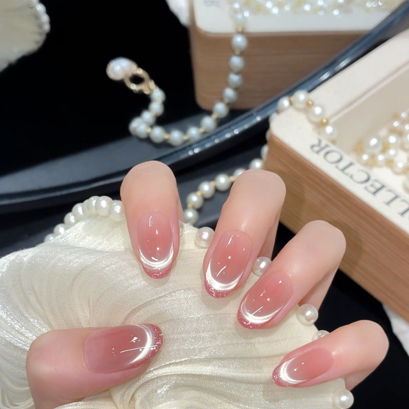 Premium French Tip Press-On Nail Set