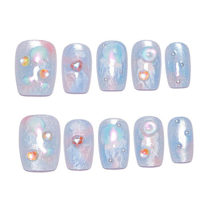 Artistic Premium Nail Extensions with Unique Artistic Accents Stornfield