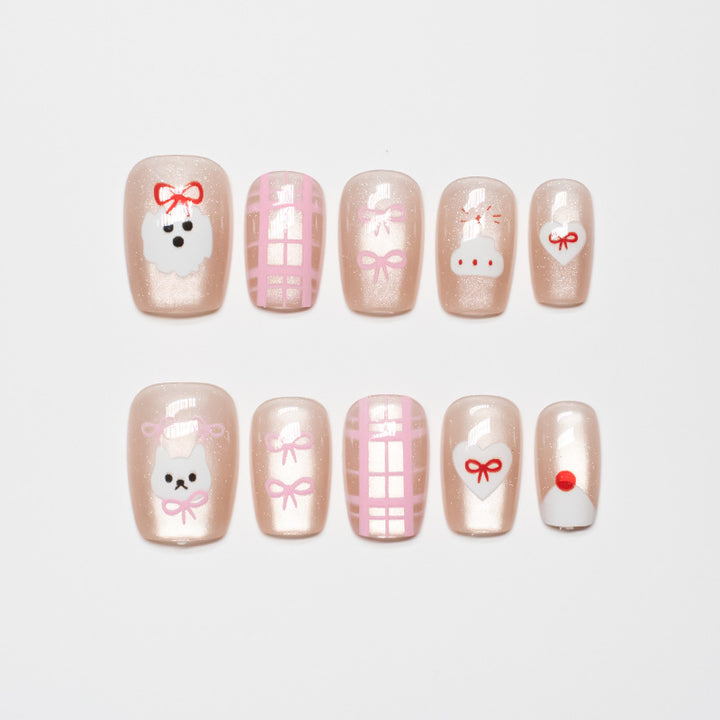 Playful Character-Themed Press-On Nail Set Stornfield 1787395325