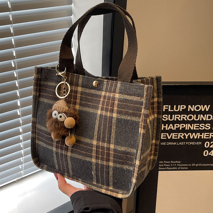 Plaid Tote Bag